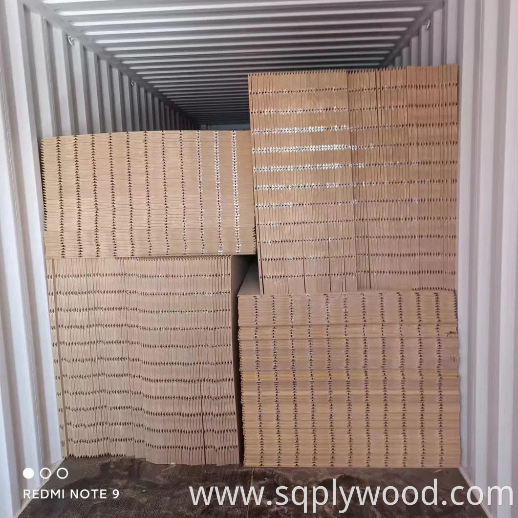 Horizontal Groove Length 2440mm Melamine Colors UV New Design MDF Slatwall Panel Slot Board